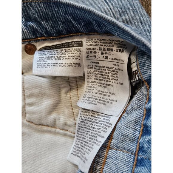 New Levis Premium 510 Skinny Jeans Mens 27x30 Light Wash Denim Stretch - Picture 15 of 16